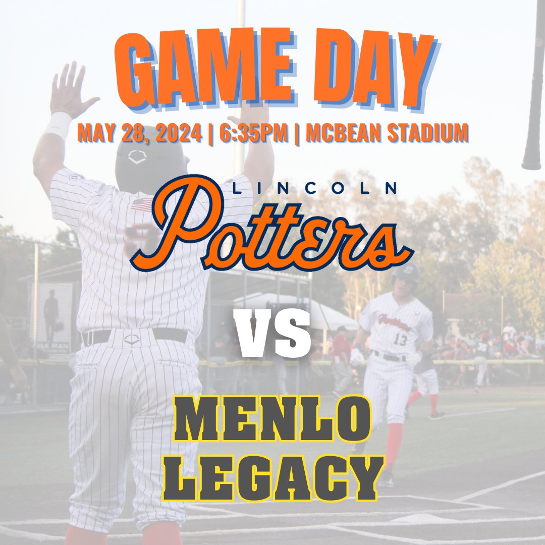 IT'S GAMEDAY!!!🔥 First pitch vs. Menlo Legacy @ 6:35pm Gates open @ 5:30pm Link in bio for tickets #PotterUp 🦚