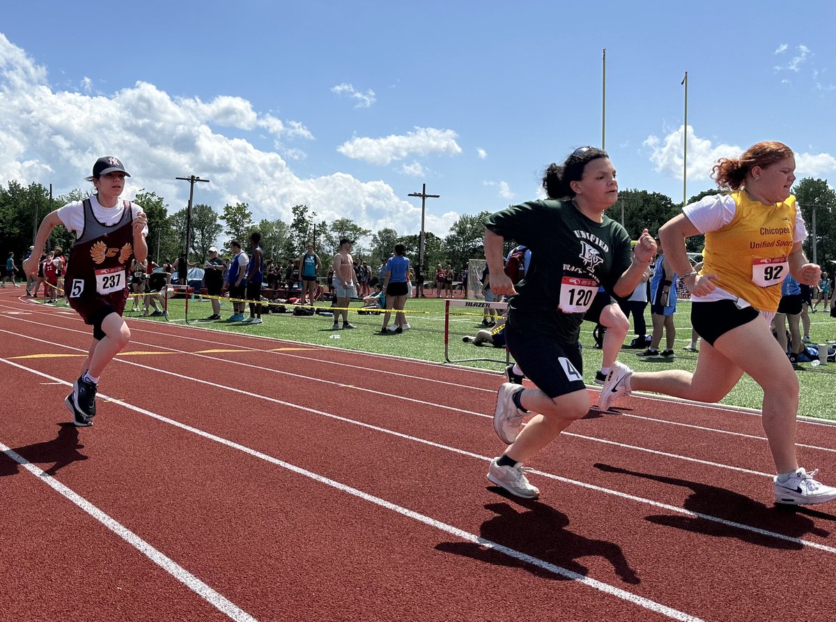 We had a great time at the Unified Track State meet today.  Great job by everyone!!! #choosetoinclude #casepride @CaseSports