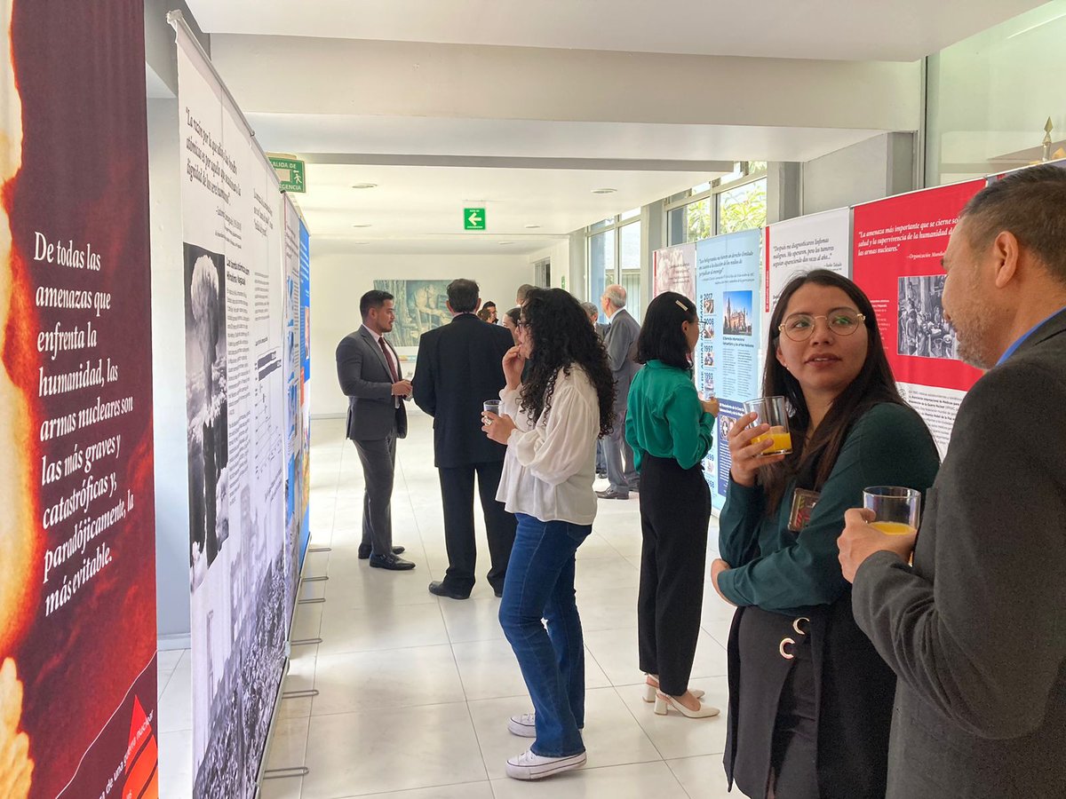 Comunicado🗞️ | El #ILCE  abrió sus puertas a la exposición itinerante: 'Todo lo que Atesoras: Por un Mundo Libre de Armas Nucleares', iniciativa global de Soka Gakkai @sgmex y @nuclearban, junto con @OPANAL; como parte de los esfuerzos globales que promueven la concienciación