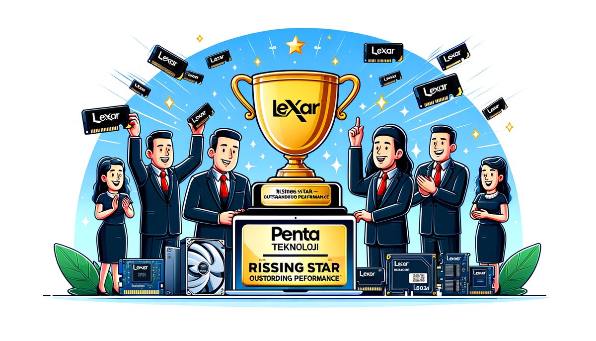 #PENTA 

Penta Teknoloji, 2024 yılında Lexar markası için gösterdiği performansla '2024 Rising Star – Outstanding Performance' ödülünü kazanmıştır. Lexar, sürücü ve bellekler üreterek bilgisayar ve dijital cihazlar için yüksek performans ve güvenilirlik sağlayan çözümler