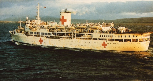 May 28th 1982: The Argentine Air Force orders an attack against the British Hospital Ship SS Uganda. Argentine pilot, Squadron Leader Mario Jorge Caffaratti, defies two direct orders to carry out the mission and finally tells his superiors: 'Why don't you go to hell?'