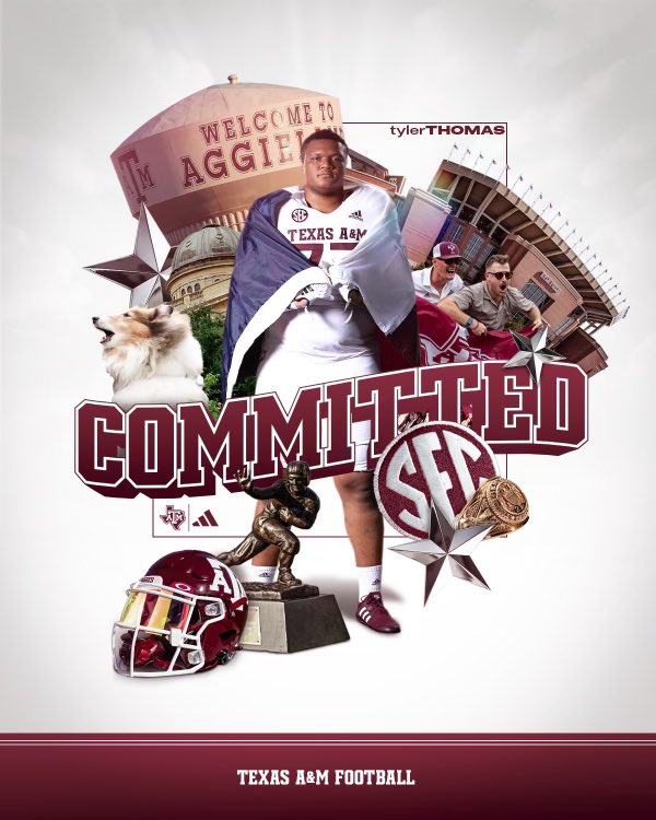 #AGTG I’m very blessed to say that I am 1000% committed to Texas A&amp;M University!!#Gigem 👍🏾👍🏾👍🏾🤠🤠🤠<a href="/CoachMikeElko/">Coach Mike Elko</a> <a href="/CoachCushing/">Adam Cushing</a> <a href="/CoachTroop_/">Trooper Taylor</a> <a href="/AggieFootball/">Texas A&M Football</a> <a href="/TexAgs/">TexAgs</a> <a href="/R_Brauninger/">Ryan Brauninger</a> <a href="/JoeHamilton__/">Joe Hamilton</a>  <a href="/adamgorney/">Adam Gorney</a> <a href="/SWiltfong_/">Steve Wiltfong</a> <a href="/On3sports/">On3</a> <a href="/Rivals/">Rivals</a> <a href="/247Sports/">247Sports</a> <a href="/DickinsonFB/">DHSGatorFB</a> <a href="/DHSFBRecruiting/">Dickinson H.S Football Recruiting</a>