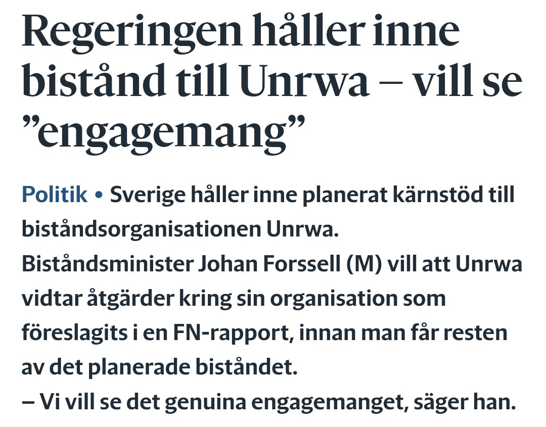 Regeringen avbryter stödet till en svårt utsatt civilbefolkning IGEN. Detta är alltså från idag.