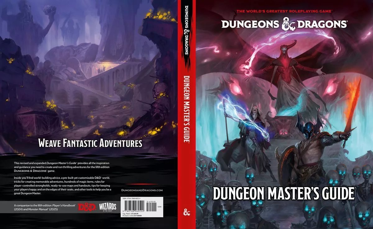 Portada de la Dungeon Master's Guide para la nueva edición de Dungeons & Dragons ¿Opiniones?

Me encanta la referencia de Venger☝️🤓

#dnd #calabozosydragones #dnd5e #wotc #wizardsofthecoast