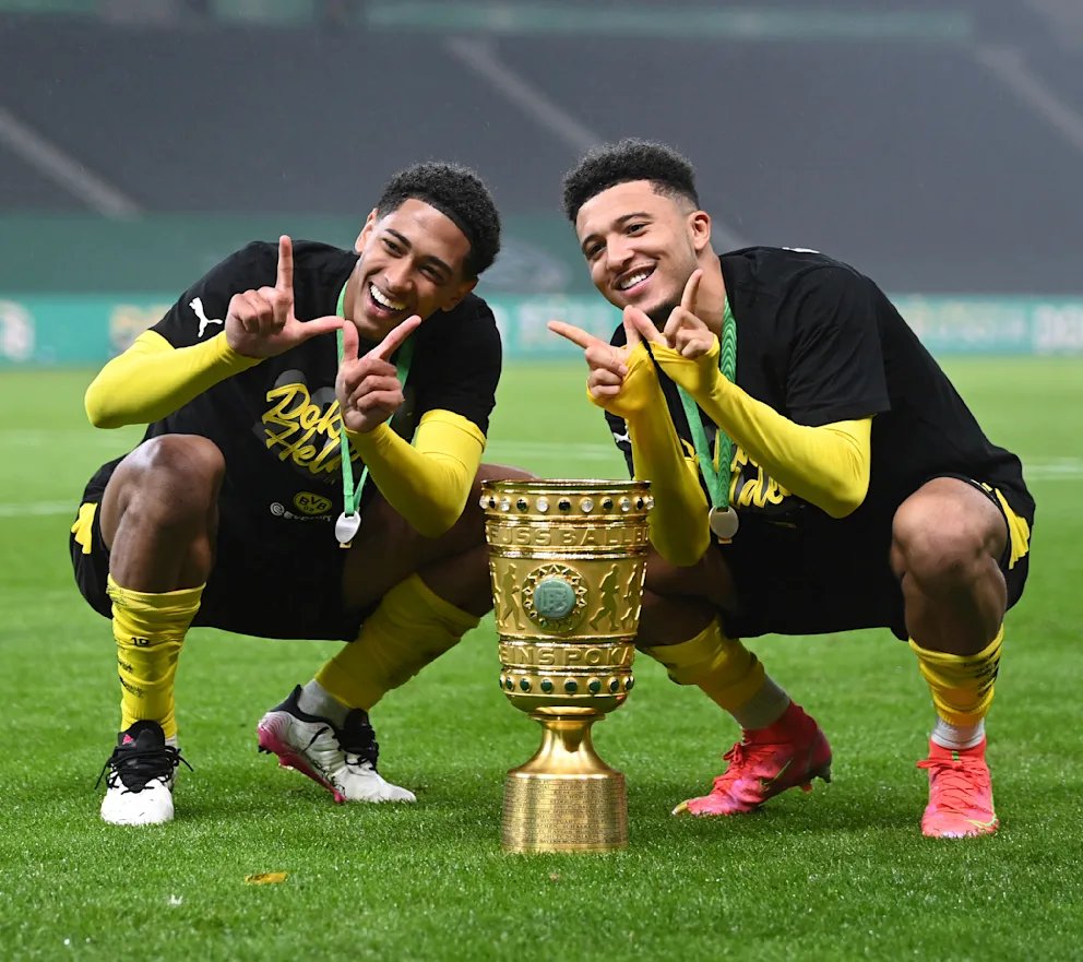 Jude Bellingham on whether he had any contact with his BVB teammates before the final: 'I haven't spoken to them (the BVB players). But when we made it [to the final], I got a little message from Jadon and he said, 'See you there.''

Bellingham: 'Jadon was someone who took me