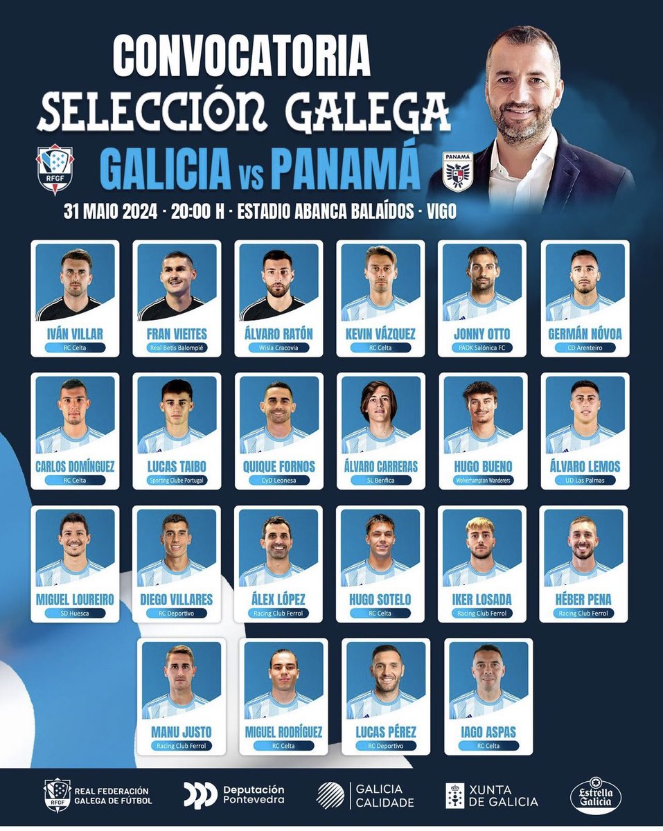 Hugo Bueno has been named in Galicia’s squad for an upcoming friendly match against Panama.

The team is not affiliated with UEFA or FIFA so can only play friendly matches. Their most recent match was in 2016. Former Wolves player Jonny Otto also involved.

#WWFC | #Wolves