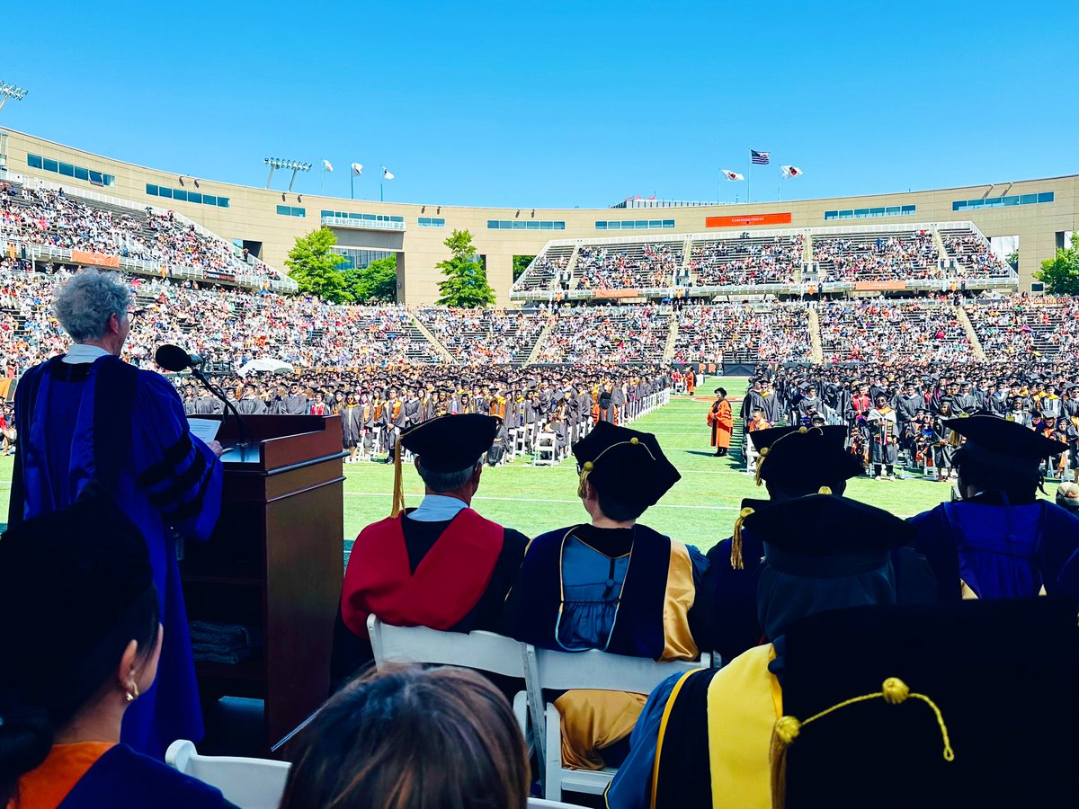 Today was commencement at Princeton. Congratulations to all the thinkers, dreamers and doers for this milestone day. Now pop the 🍾!