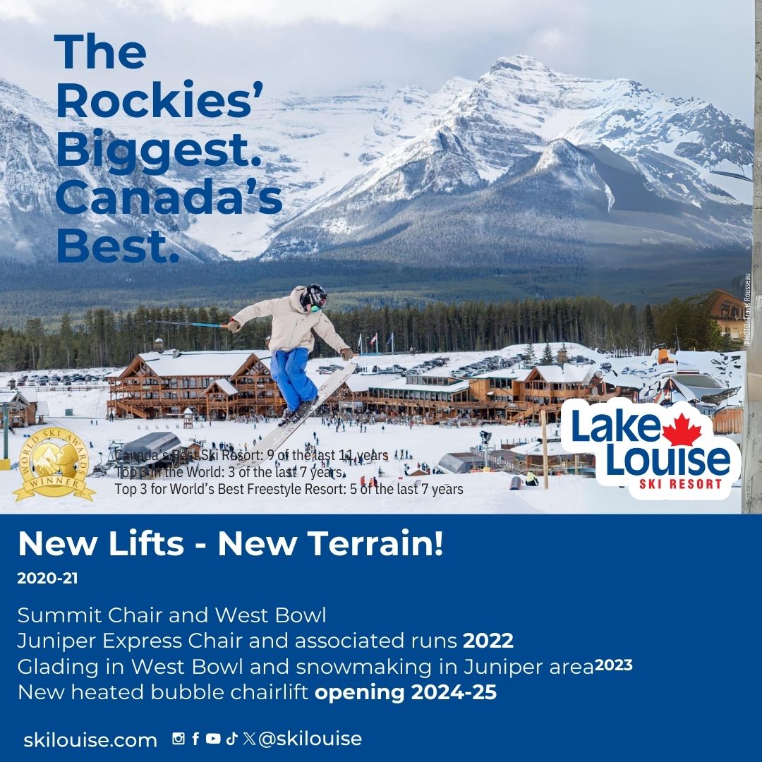 Lake Louise Ski Resort is known for its spectacular scenery and versatile terrain. With over 4,200 acres spread across four mountain faces.

#lakelouiseparks #TerrainParks @lakelouiseterrainparks #lakelouise #justlakeit #banff #canmore #fun #canmore #banff #calgary #yyc