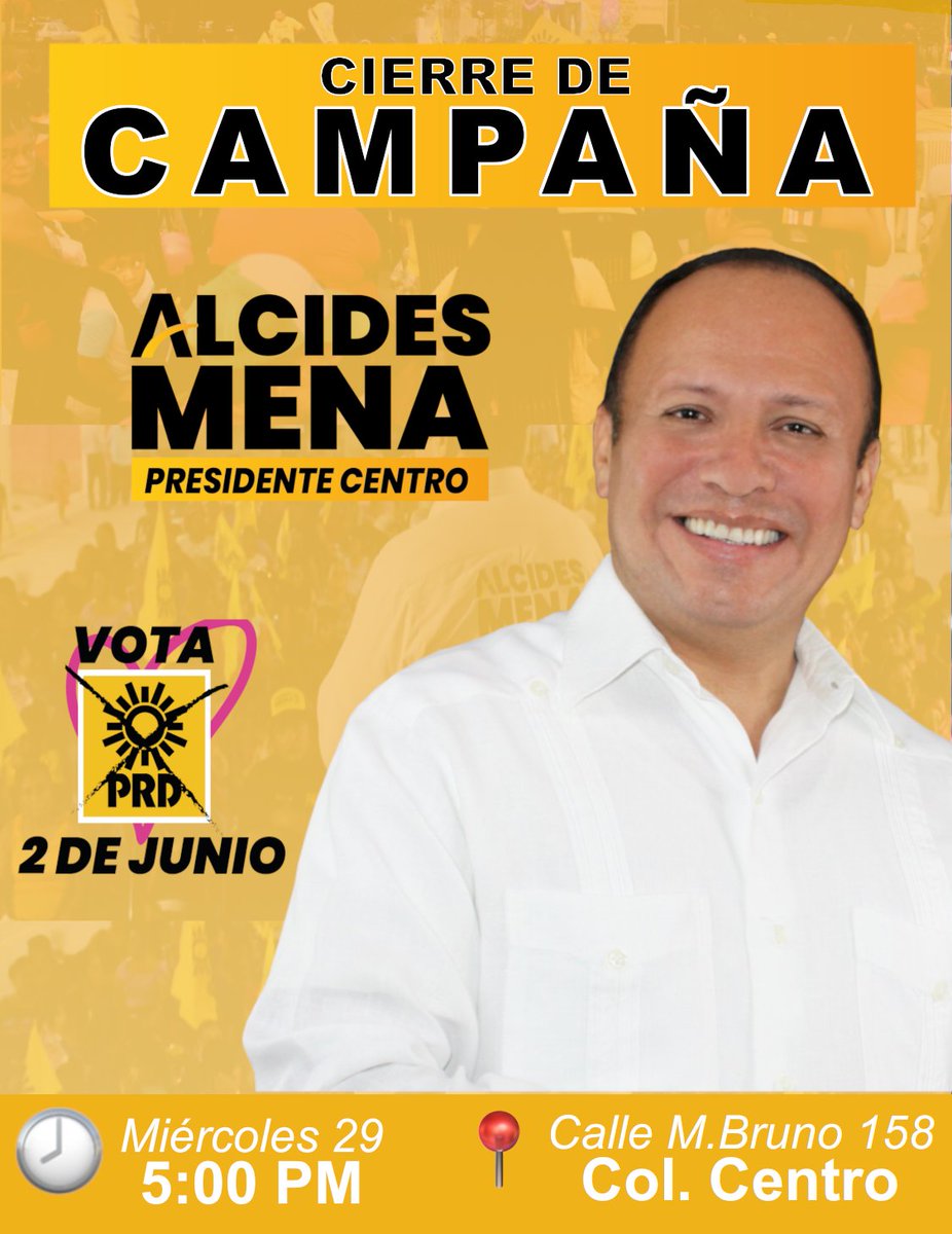 Como siempre será un gusto poder saludarles. 

Por acá nos vemos👍🏼

Acompáñenme y cerremos juntos está maravilloso etapa de campaña con destino a una victoria cercana para lograr un verdadero #GobiernoDePuebloParaElPueblo