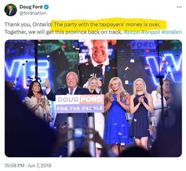 TDotResident's tweet photo. #ONpoli 

Doug Ford's first tweet as Premier of Ontario
🤣😂🤣😂🤣 https://t.co/7LU6mvPXiN