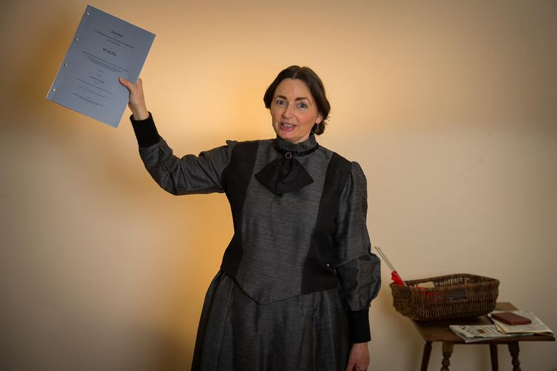 herstorytheatre's tweet photo. A government inquiry into education in Wales became known as The Treason of the Blue Books. It was critical of Welsh people and the language. Jane Williams published pamphlets  in reply and later became the editor of Betsi's autobiography. This other heroine appears in our play. https://t.co/znhgUFxAWm