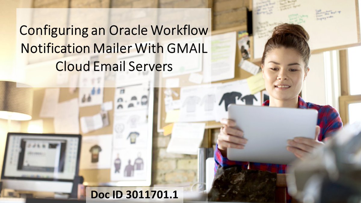 It is now possible to configure an Oracle Workflow notification mailer for both outbound and inbound mailer processing with a GMAIL server that supports the SSL/TLS protocols for #EBS #OracleWorkflow. See how in Doc ID 3011701.1. social.ora.cl/6017en1Nh