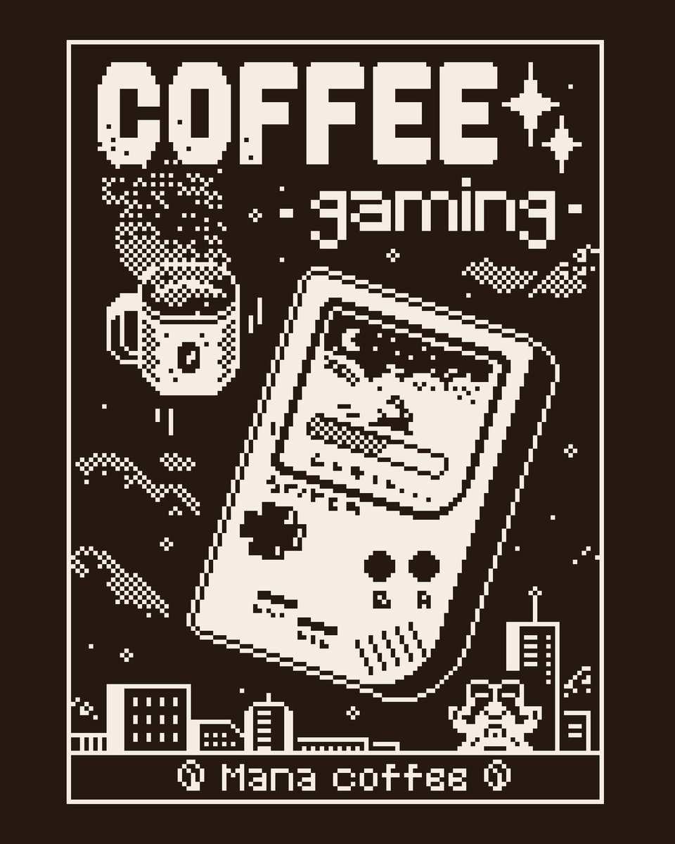 Pixel art coffee gaming #pixel  #retro #gaming