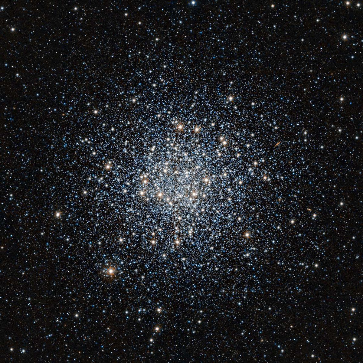 M55 pe NGC 6809 (druilhad boulek)  

Dizoloet gant Nicolas-Louis de Lacaille e 1751  

Pellder : 17300 a vloavezhioù-gouloù diouzhimp e steredeg ar Saezhataer 
Meurez manat : 7,42  

#bzhg #steredoniezh 

📷@ESO (gouloù isruz)