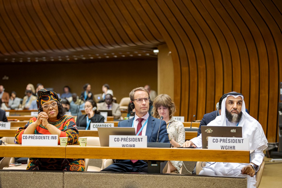 WHO Member States at the World Health Assembly #WHA77 agree way forward to conclude Pandemic Agreement &amp; strengthen the International Health Regulations (IHR, 2005), which aim to boost the world’s ability to better able to prevent and respond to the threat of future pandemics