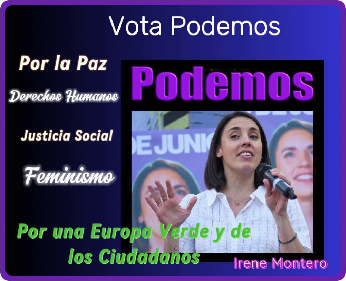 🔸#AhoraMasQueNunca  #IreneMonteroAEuropa  
#UEelections2024 #SiSePuede