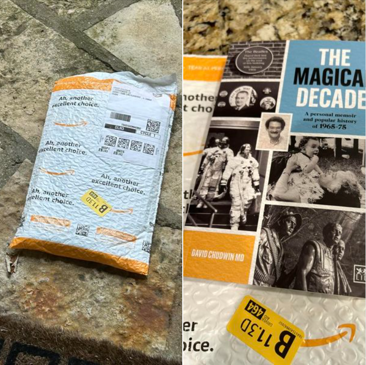 Guess what showed up on my front stoop this afternoon? I ordered a copy from Amazon in March to see how long it would take a pre-order to arrive. Can’t do much better than the release date!
#magicaldecade #memoir #popularhistory #babyboomers