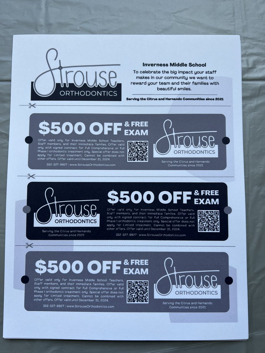 Thank you so much to Strouse Orthodontics for the yummy bagel breakfast this morning!! 🥰 We love our community sponsors!! 🥰