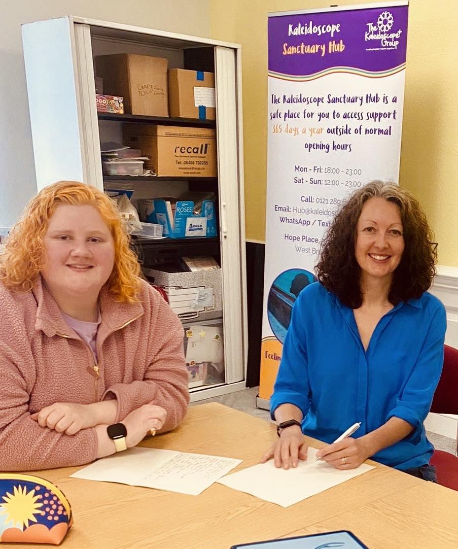 PositiveRisk24's tweet photo. We had a lovely time chatting to service users about what keeps them going at the @Kaleidoscope_PG coffee morning! @ace_national #positiverisk #mentalhealth https://t.co/JBf05xLqjl
