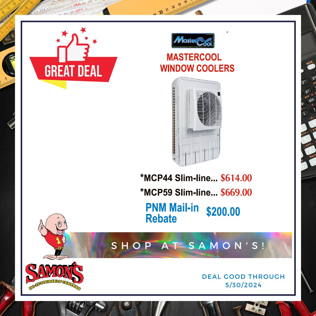 🚨 #HotDeal Alert! 🌬️ Ultra-efficient cooler on sale NOW! Limited stock. First-come, first-served. Swing by your nearest Samon's today! #StayCool #SummerSale ⏳🛒
