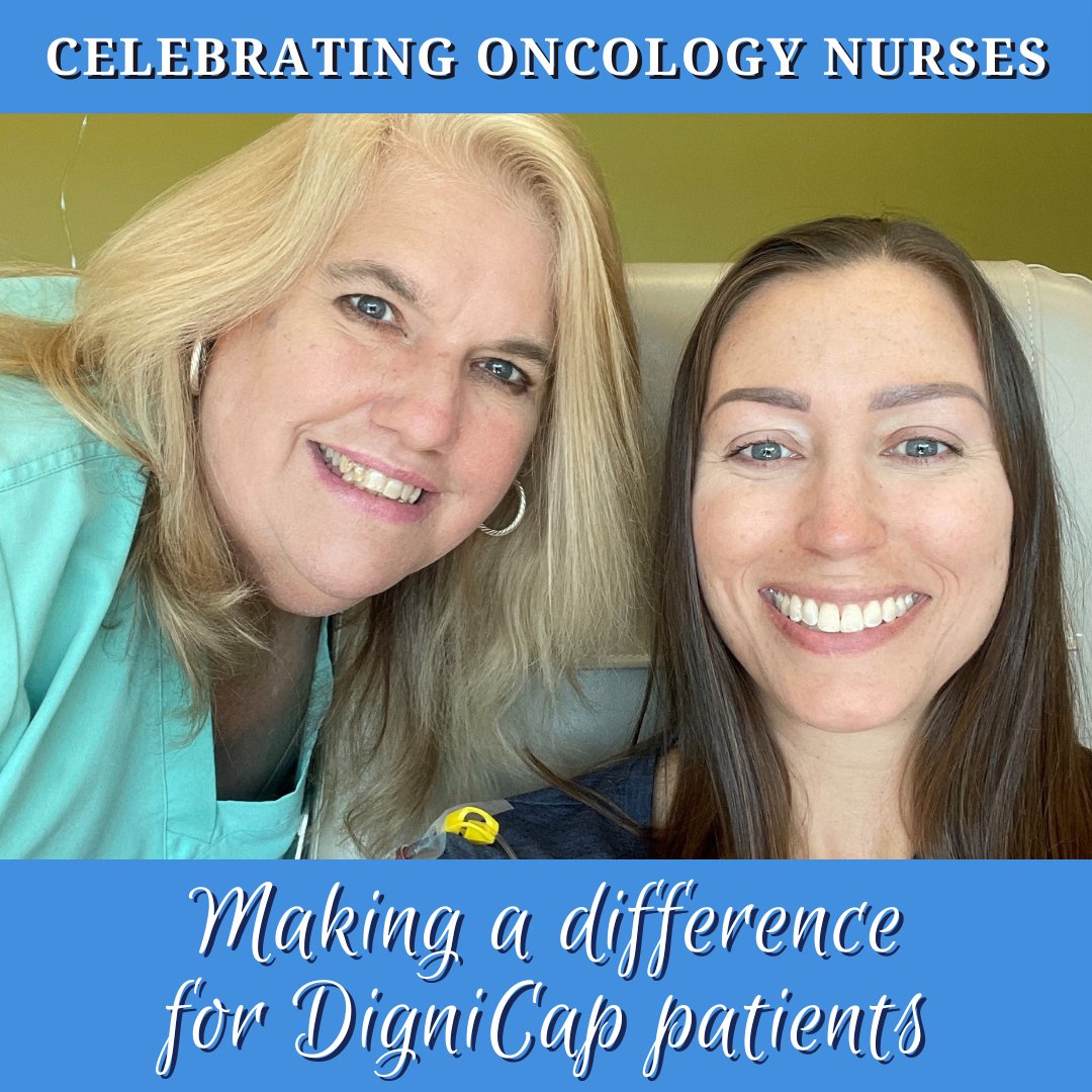 Celebrating Oncology Nurses - Teresa Warner of Florida Cancer Specialists & Research Institute, 
'Teresa has been amazing. She patiently answered my endless questions and eased my anxiety.' - #DigniCap patient Nicole

#oncologynursingmonth #scalpcooling #cancer #chemo #dignitana