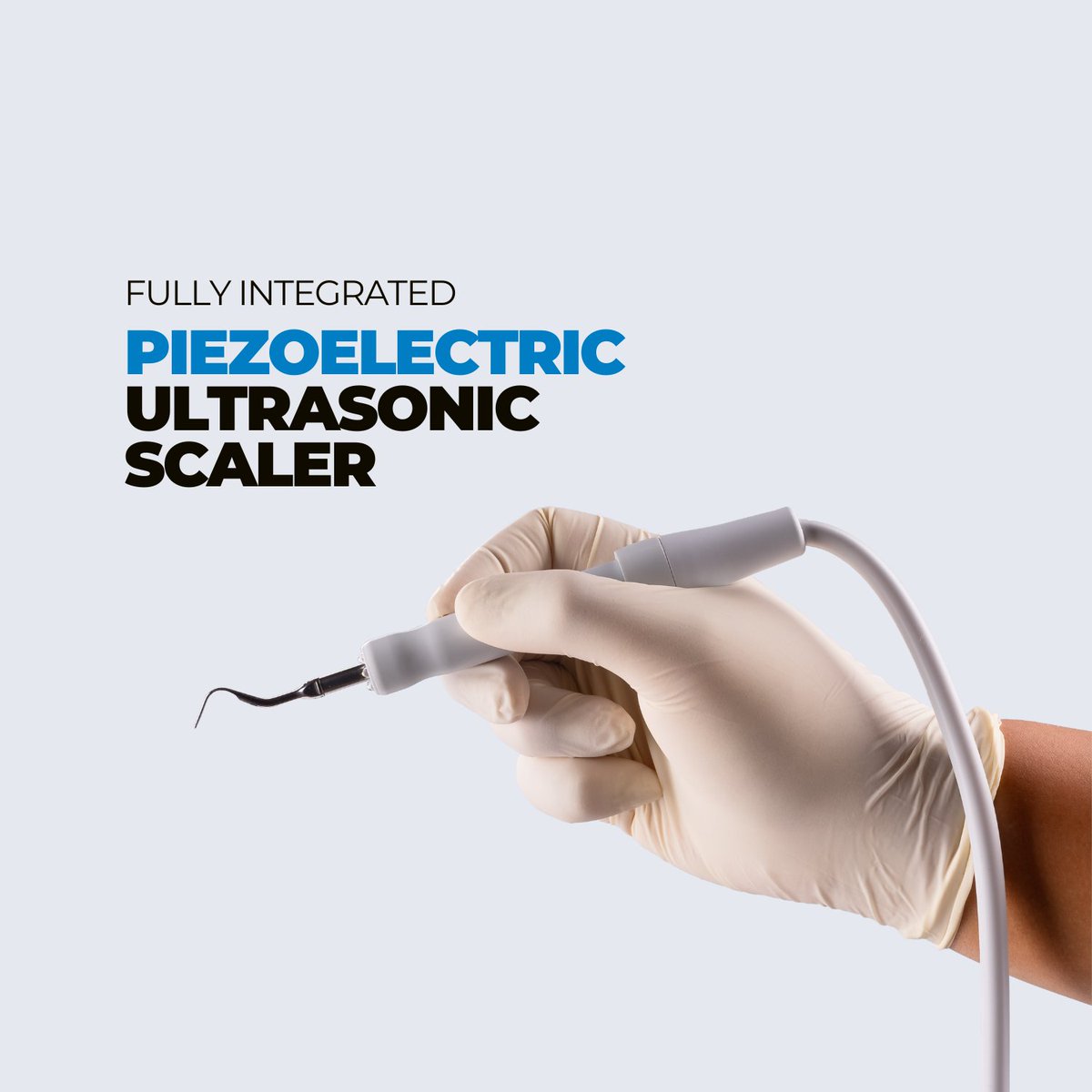 The ultrasonic scaler on the AEU-350S can be easily operated by the foot pedal and adjusted via the touchscreen. It operates at a max of 10W with automatic tuning, and comes with 3 different ultrasonic tips for versatile use #PortableDentistry

Learn More: ow.ly/o4ZI50RPJnj