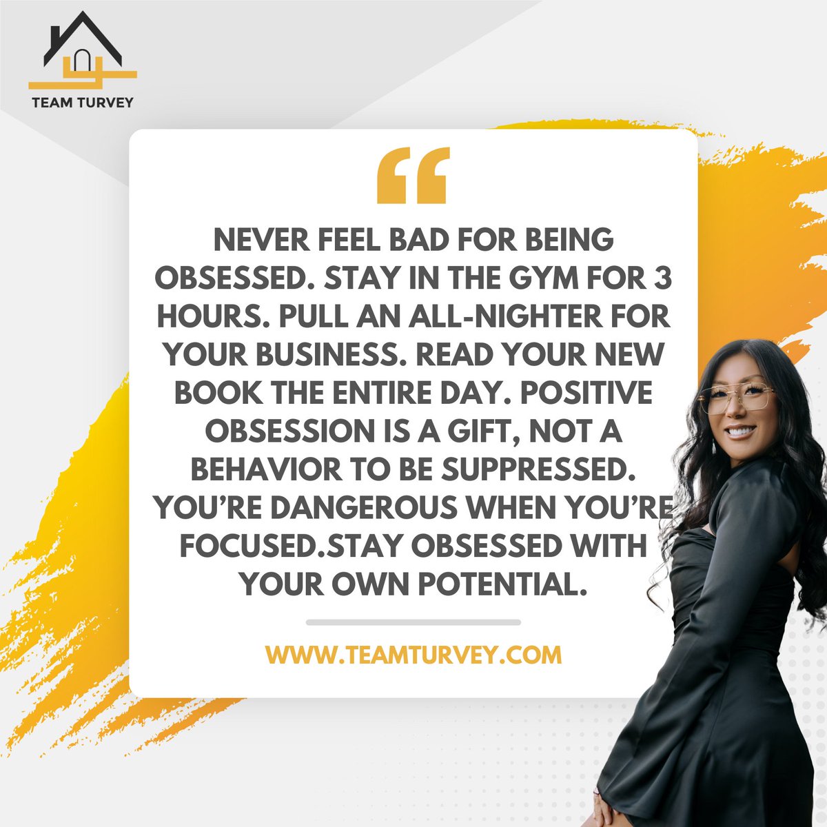 Stay obsessed with your own potential 🤩📈

#teamturvey #jaimecturvey #StartStrong #NewWeekNewGoals #RiseAndShine #inspirationalpost #motivational #everydayinspiration #quotes #fyp #foryou #dailymantra