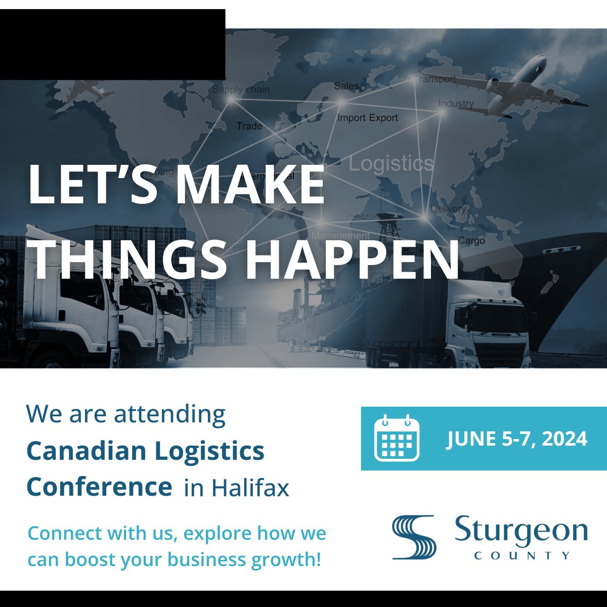 SturgeonEcDev's tweet photo. With a focus on modern #transportation networks and proximity to major markets, our location provides a solid foundation for your investment endeavors. Connect with us at #CanadianLogisticsConference.
➡ https://t.co/DiEKxy5yai
@CITTLogistics #logistics https://t.co/Zj7aZBW2ZW