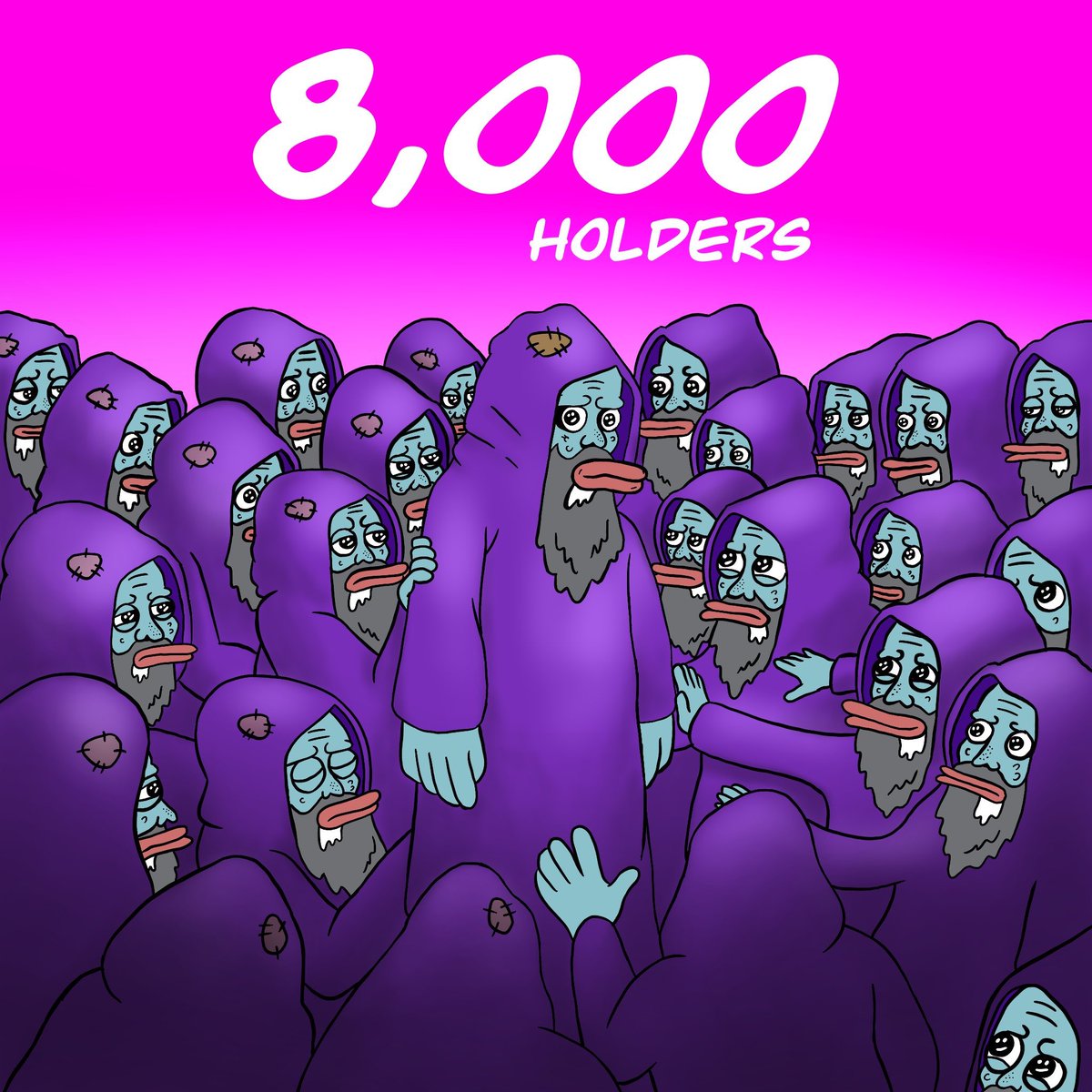 BOZO_Rune's tweet photo. We are now 8000 Strong 💪

To everyone who has just joined us, we welcome you to the #Bozolution  🚀

Remember, there is a little bit of #Bozo in all of us 💜 https://t.co/wcUlb0kJzM