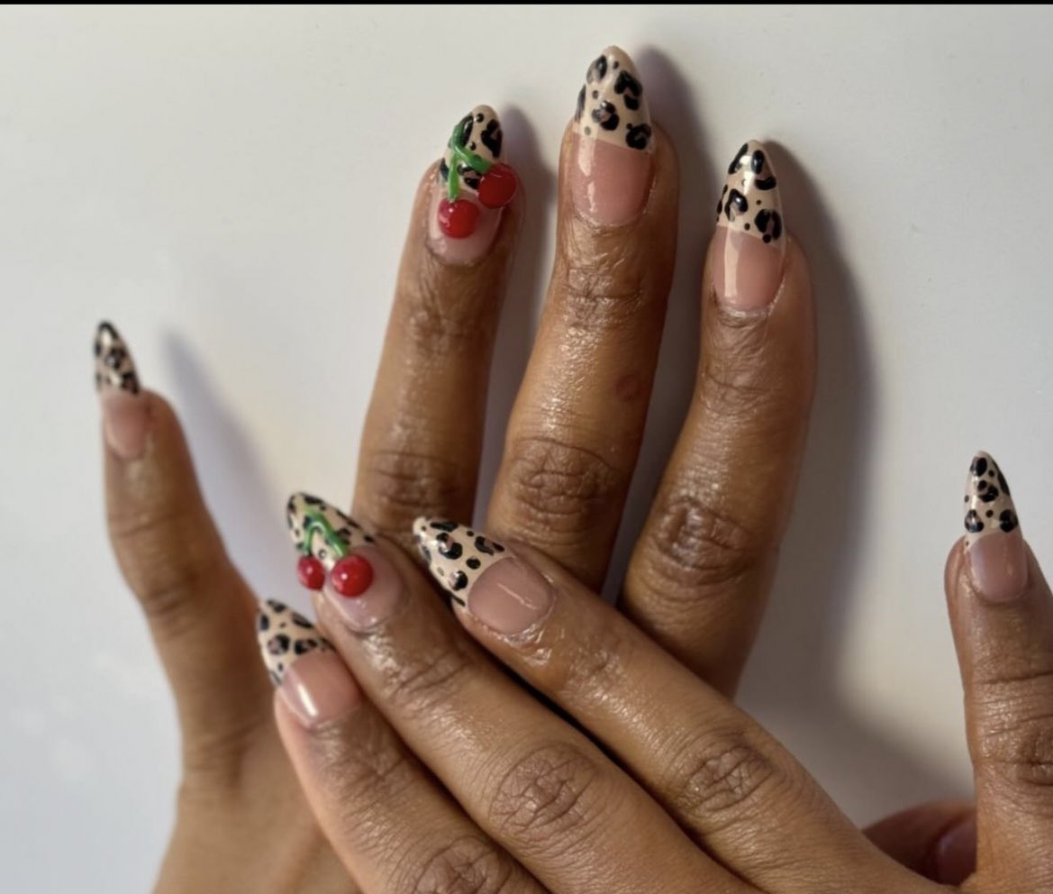 notjasr's tweet photo. I’m only going to say this once, y’all better book with my girl @Katelynmasur7 !!! My nails are tailored to the GODS!!! She was amazing absolute professional &amp; a joy to sit with while she creates! Nail page on IG: @/nailsbykatelyn_1 ❤️🍒 https://t.co/raScOK1WSp
