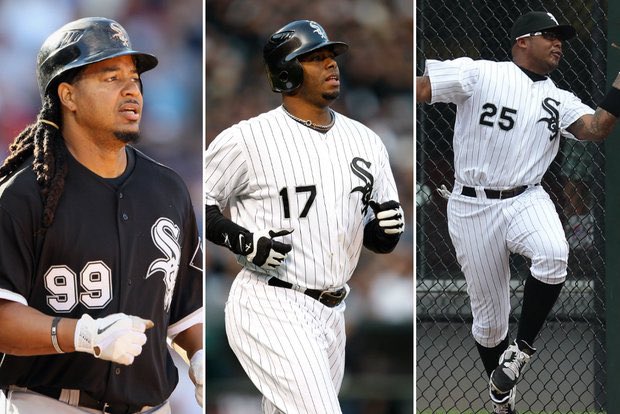 It's crazy to think that the SOX had legends - Manny Ramirez, Ken Griffey Jr., and Andruw Jones all at different points of their careers. #ChicagoHistory ⚾️