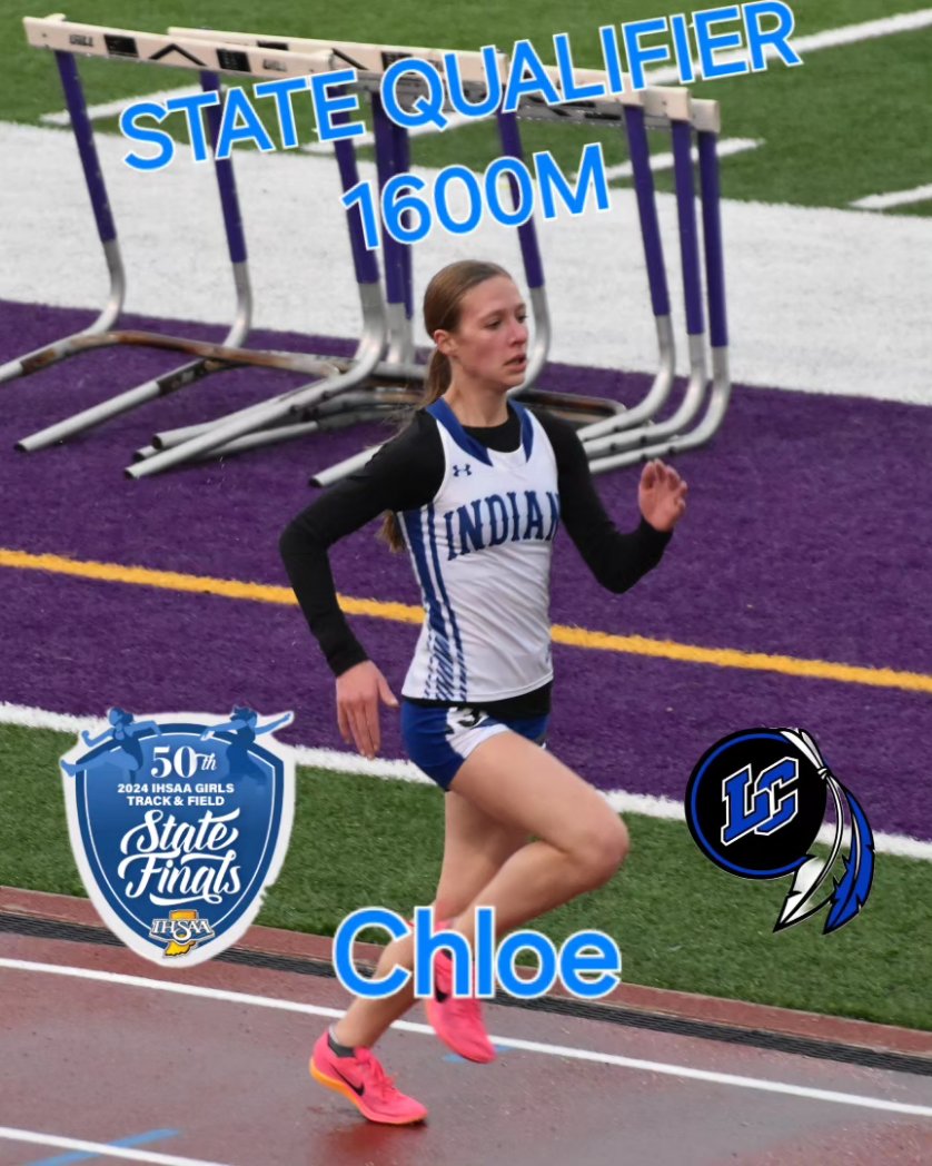 LCHSgirlstrack's tweet photo. Celebrating our Women competing at Friday's IHSAA State Finals! Stasia Thompson is seeded #2 in the 100mh and is also running the 300mh! Chloe Neal is running the 1600m! https://t.co/DwYEyGWkJN