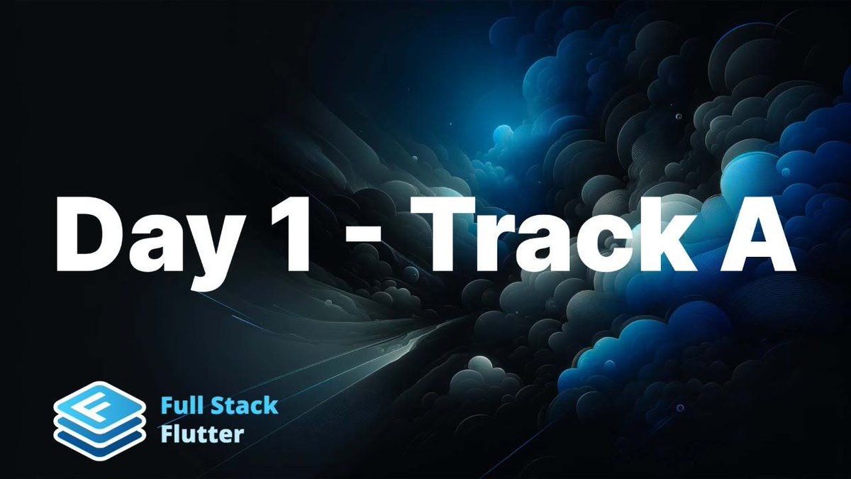 Day 1 - Track A - Full Stack Flutter bit.ly/3VhLKW9
#FullStackFlutter #flutter #flutterdev #dart