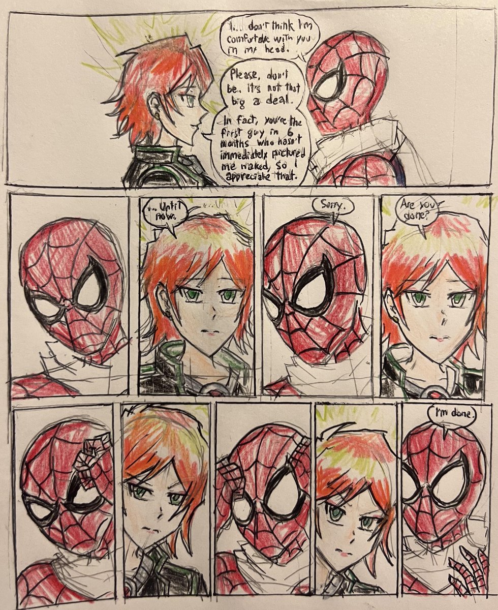 Marvel Girl meets Spider-Man [by Big_Cardiologist_427]
  
 #newComics #illustration