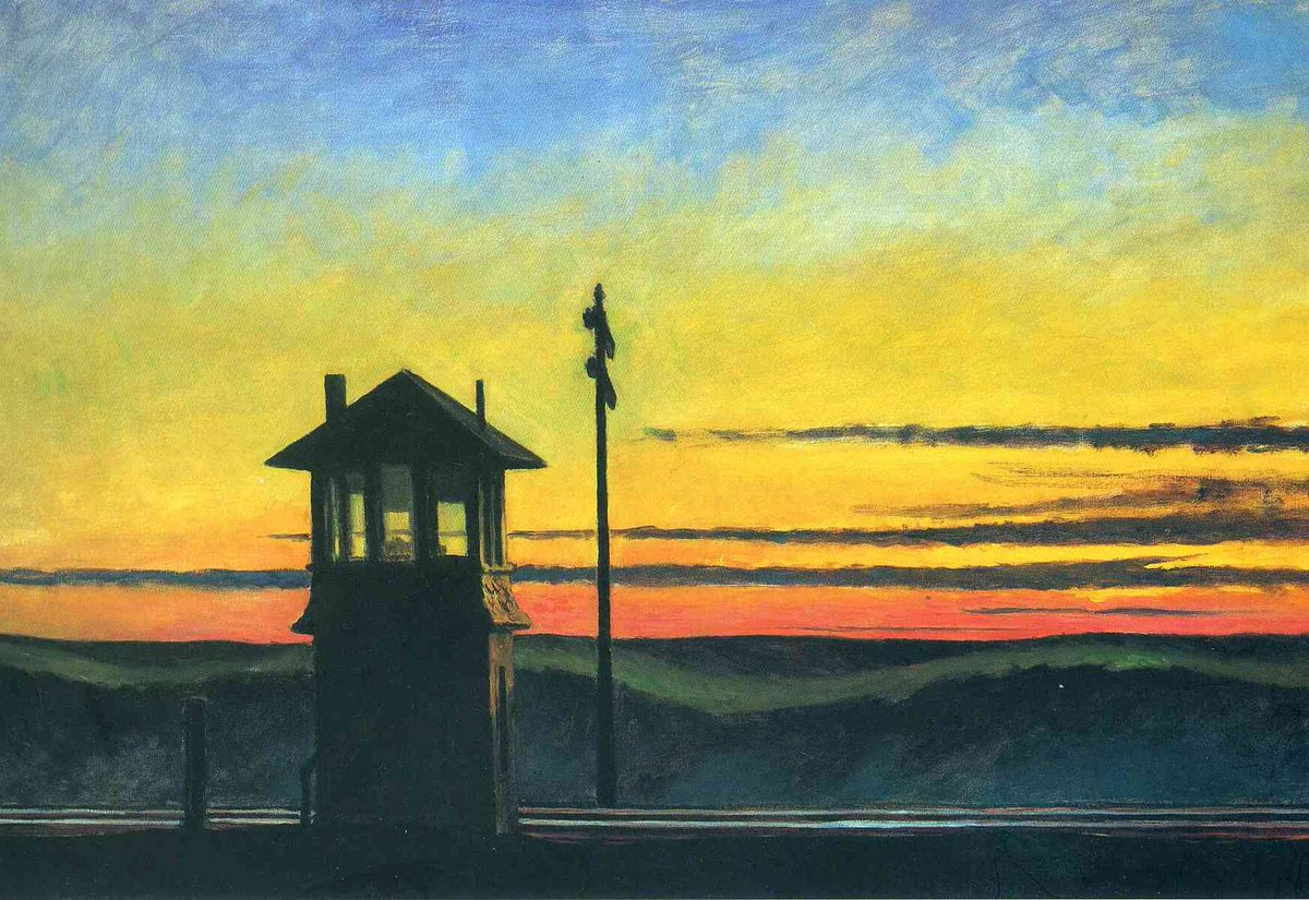 Edward Hopper - Railroad Sunset