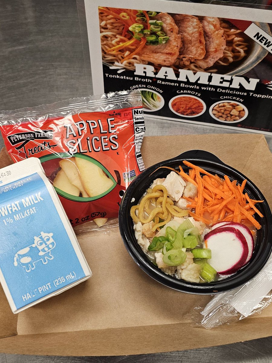In May, our middle and high schools celebrated Asian Pacific Islander Heritage Month with a delicious tribute to tradition! 🍜 Students enjoyed ramen bowls for lunch. Check out these photos from today’s lunch at March Middle School!