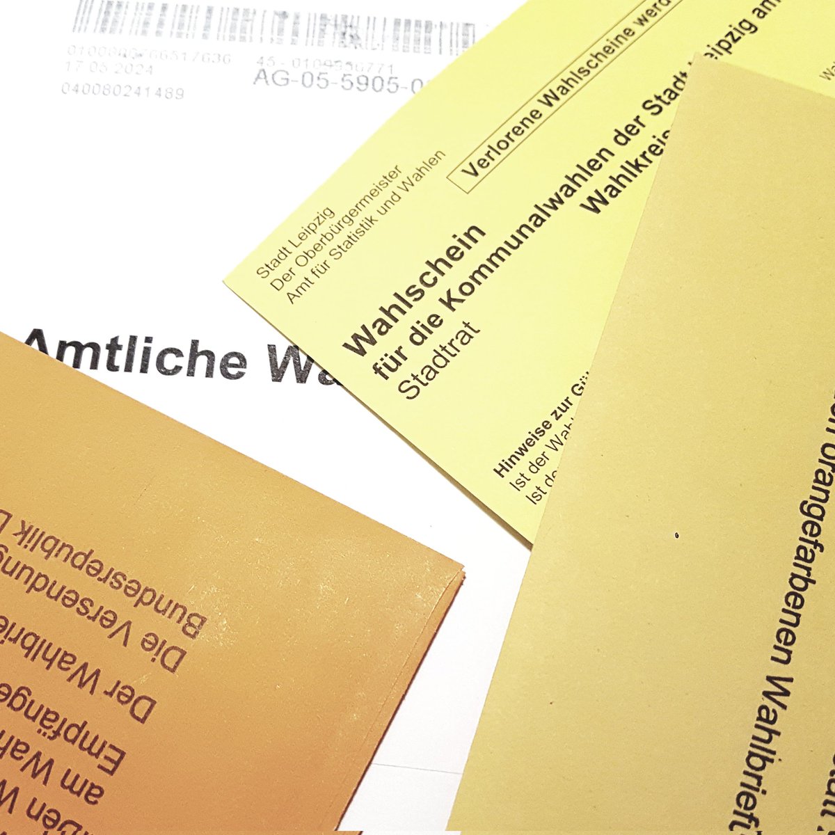 Hallo @StadtLeipzig, in meinen Briefwahlunterlagen fehlt der Stimmzettel für die Kommunalwahlen. #srwle24