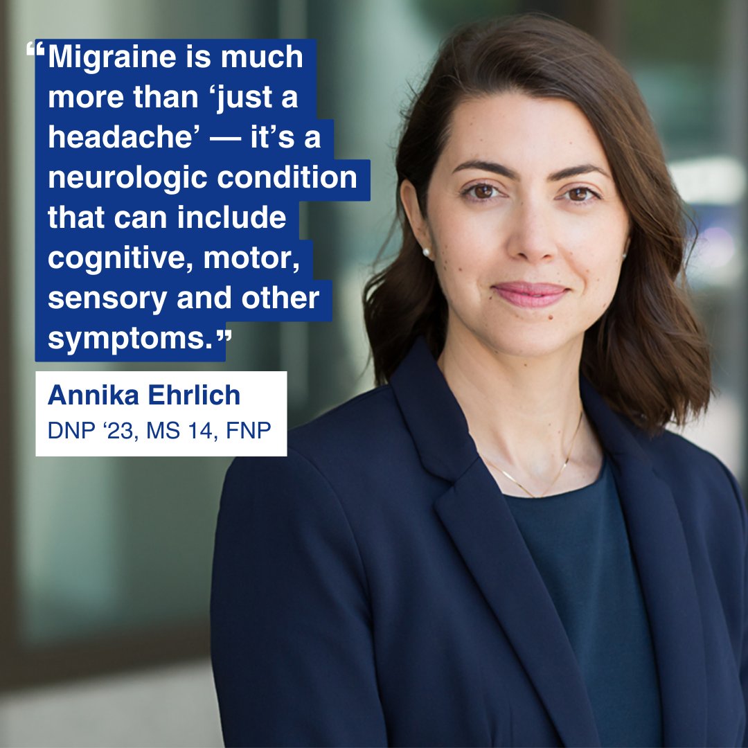 UCSFNurse's tweet photo. #HeadacheDisorders are 3rd leading cause of disability worldwide, impacting 3.1 billion people. We talk to alumna @EhrlichNP —a nurse practitioner at the @ucsfhealth Headache Center, the new president of @AHDAorg &amp; a national leader in #headache advocacy https://t.co/txCpYWGUAx https://t.co/p3S8lRvH0u