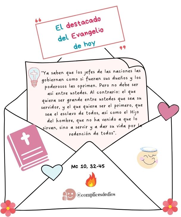 #Buenosdias 
#EvangelioDelDía 
#miercoles 

El camino del servicio y de los últimos puestos es el camino del discípulo de Cristo. Camino que implica una conversión permanente dada nuestra tendencia al poder, al aparentar.
Bendecido miércoles!

#PalabradeDios 
#Evangeliodehoy