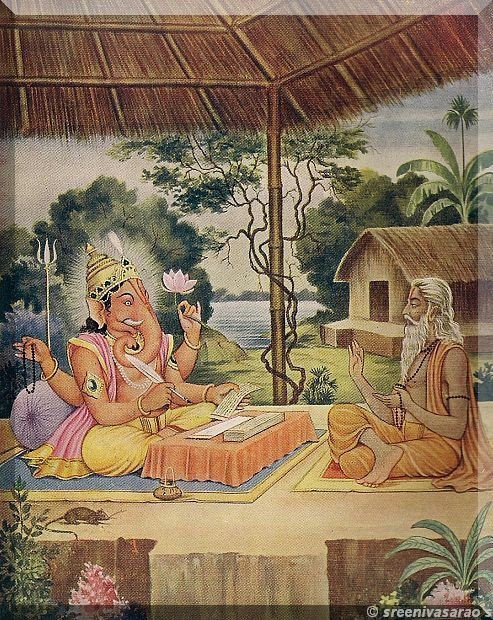 Veda Vyas narrated the Mahabharata to Lord Ganesha and Ganesha wrote it.