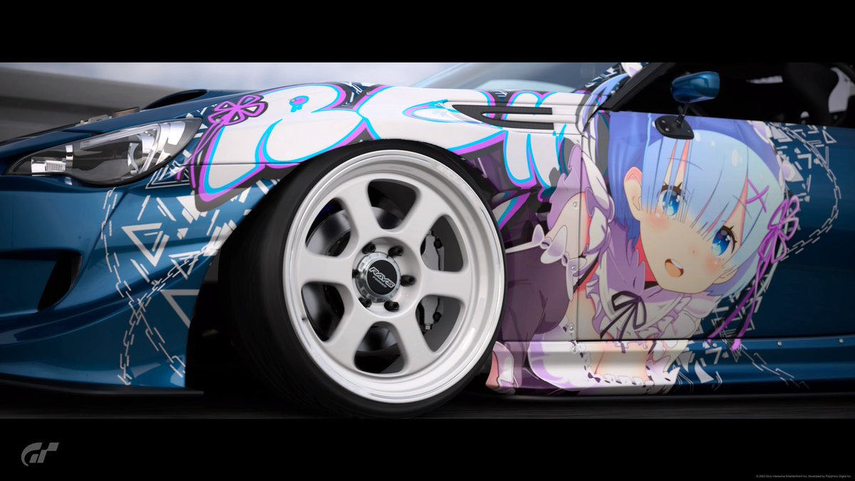 BRZ itasha style💙
character:REM

王道の可愛さ💕
 #GT7PureScapes  #GT7
 #stance  #rezero  #rem