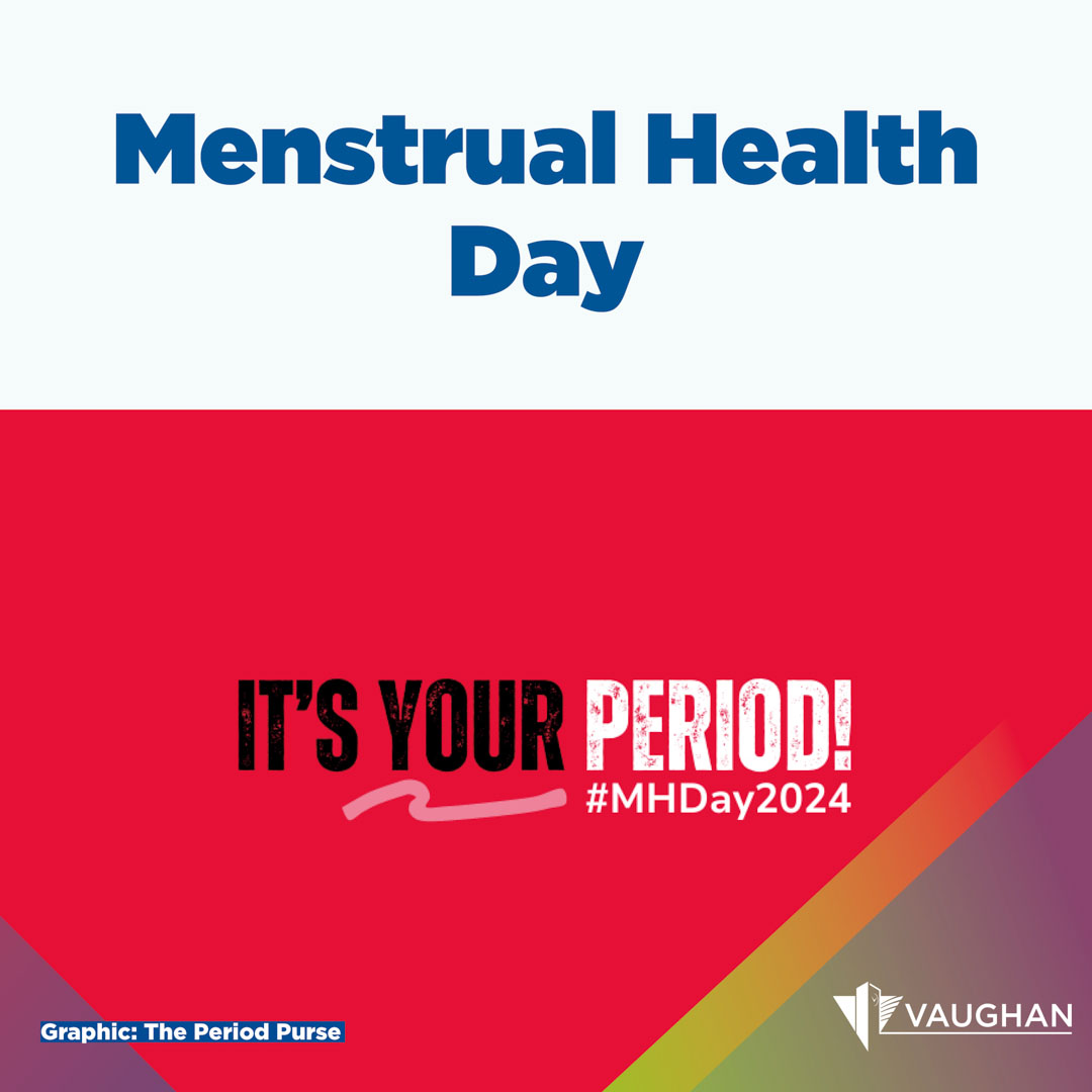 At the request of @ThePeriodPurse, the City has proclaimed May 28 Menstrual Health Day – a day to reduce the stigma around periods and bring awareness to the work being done towards reaching menstrual equity. To learn more about City proclamations, visit vaughan.ca/ProtocolServic…