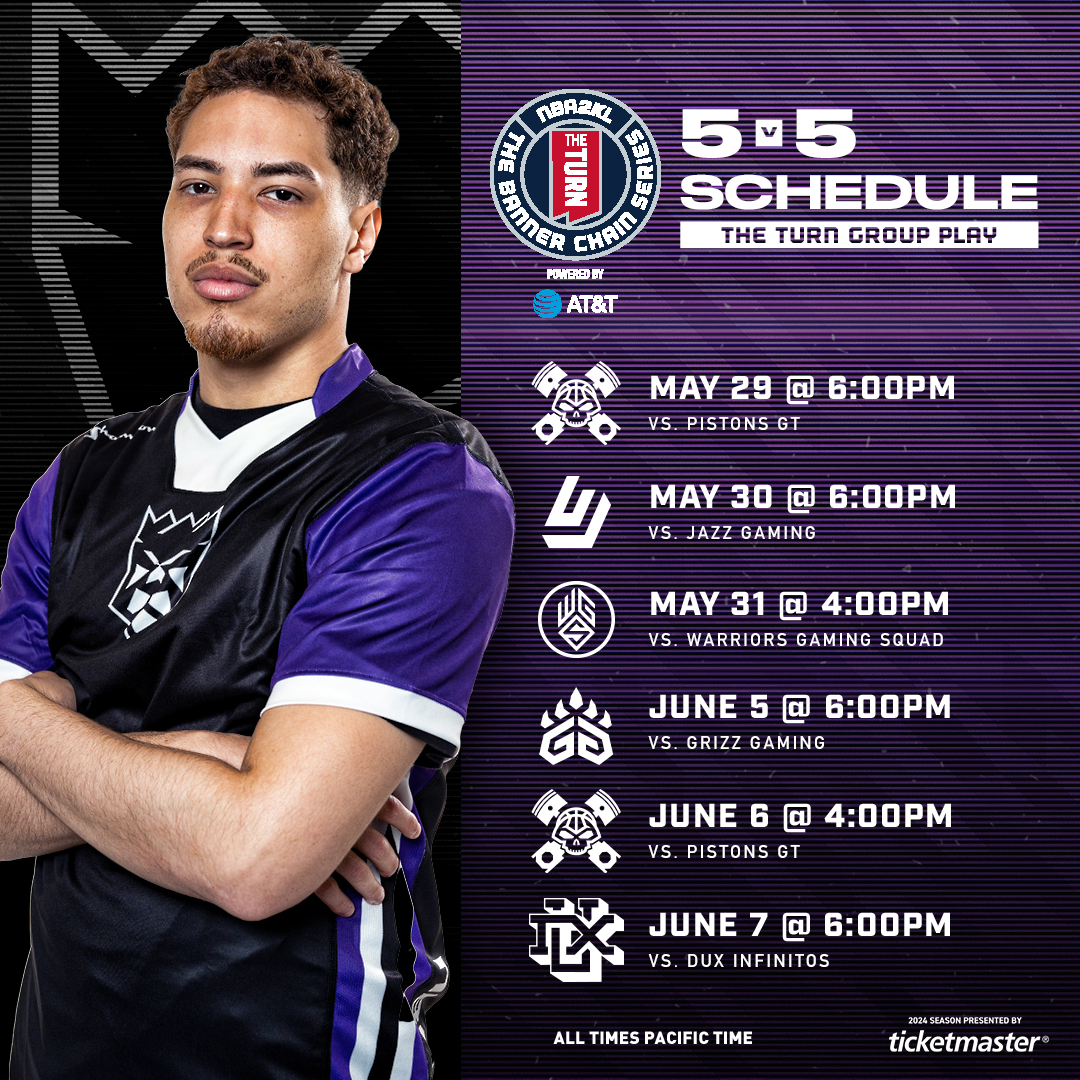 THE TURN is up next 💪 Tune-in as the squad continues the 5v5 season 🎮 👑 Presented by @Ticketmaster