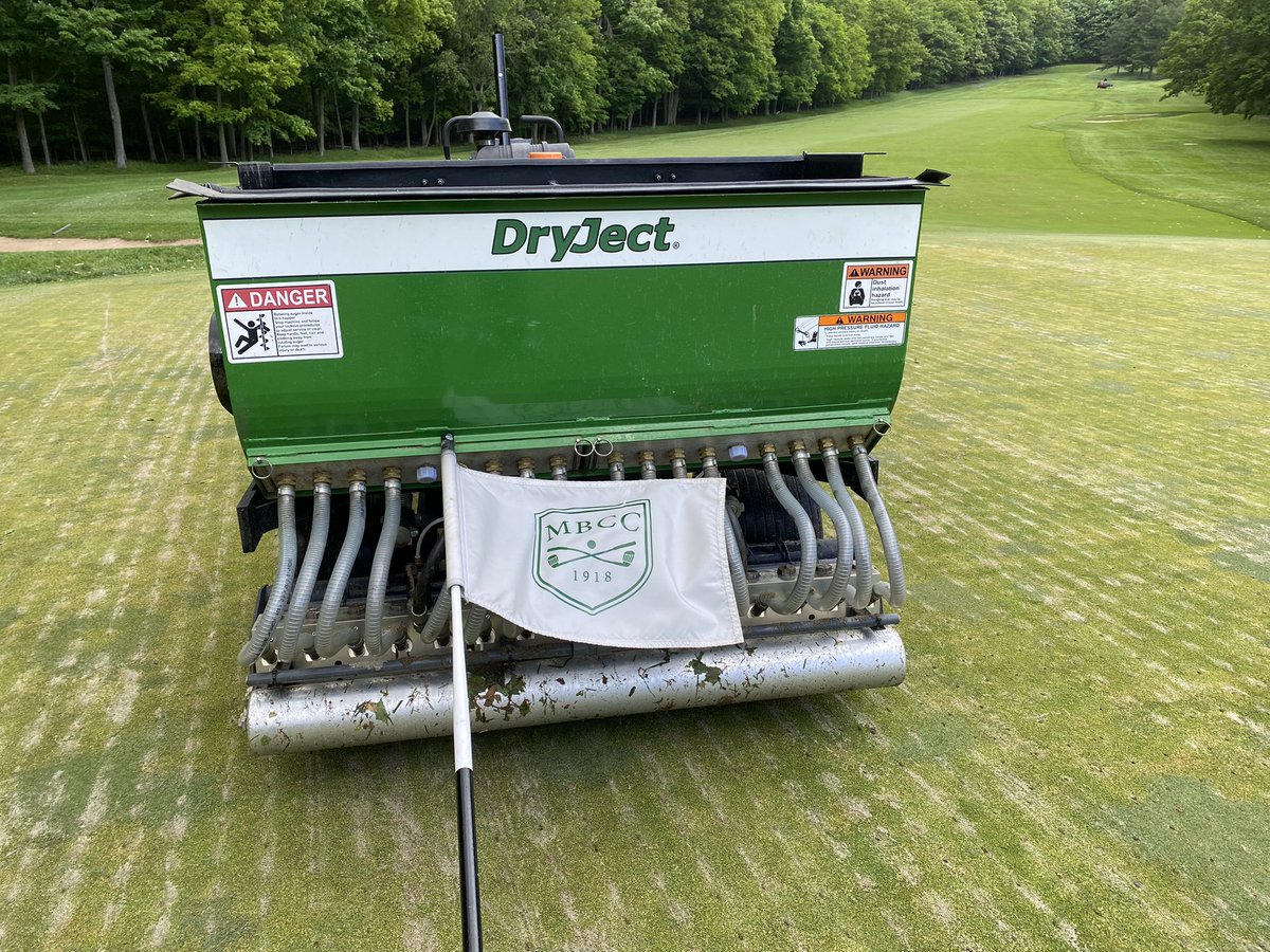 Always a pleasure to visit Mount Bruno Country Club to provide Dryject services to the greens. Thanks Trevor:) #dryject #soltek