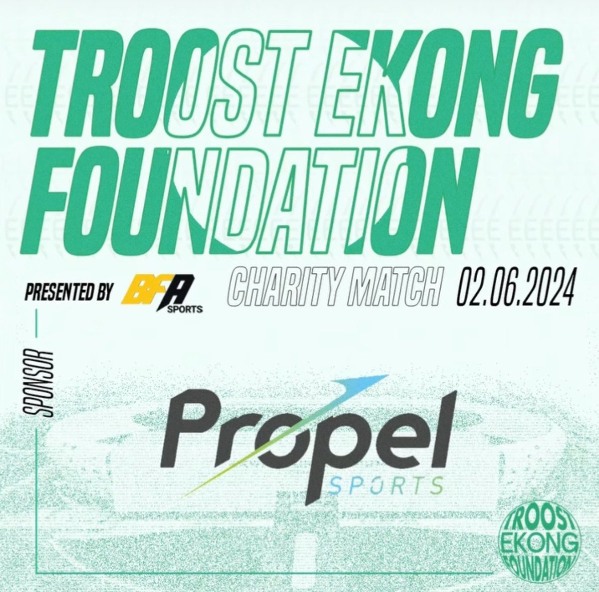 We’re thrilled to announce that <a href="/Propelsports_/">Propel Sports Group</a> has joined us as a sponsor for the Troost-Ekong Foundation Charity Football Match! They would be providing a platform for home viewers to be fully carried along throughout the duration of the match. 
E GO LOUD 💚📣