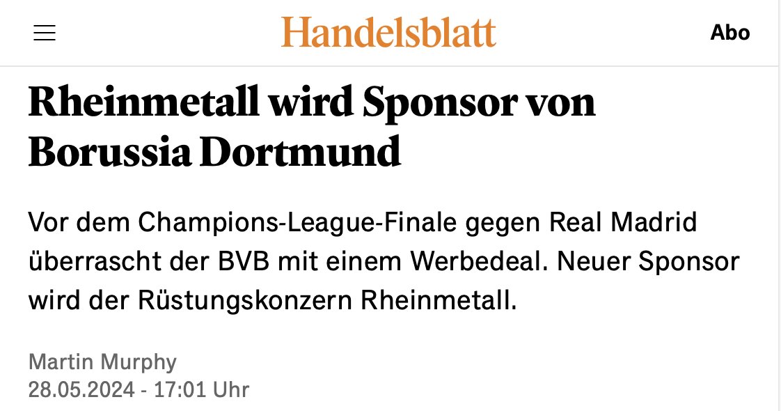 Geld aus Tötungsmaschinerie für den @BVB: widerlich!