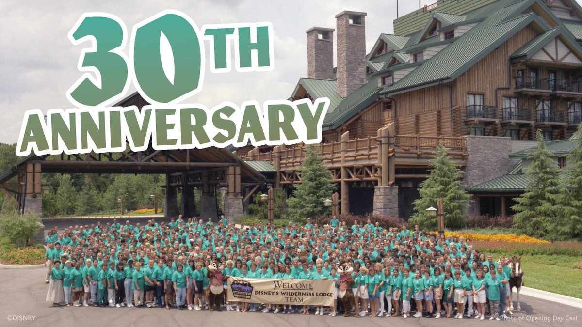 DBDesignBob's tweet photo. Cast Members Celebrate 30 Years of Disney’s Wilderness Lodge https://t.co/a9oBSzdvKW via @DisneyParks https://t.co/yC7xTR7mar