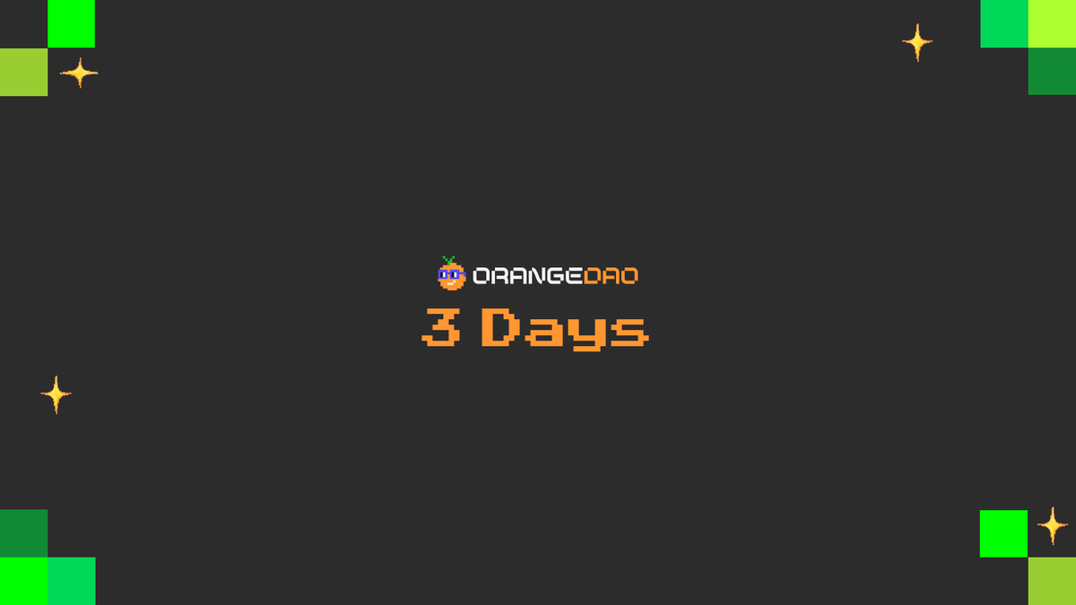 OrangeDAOxyz's tweet photo. Applications for Orange DAO S24 fellowship are due this Friday 31st May.

Get your applications in today at👉 https://t.co/KeIPgaHGTx https://t.co/FxWW7s9Rlp