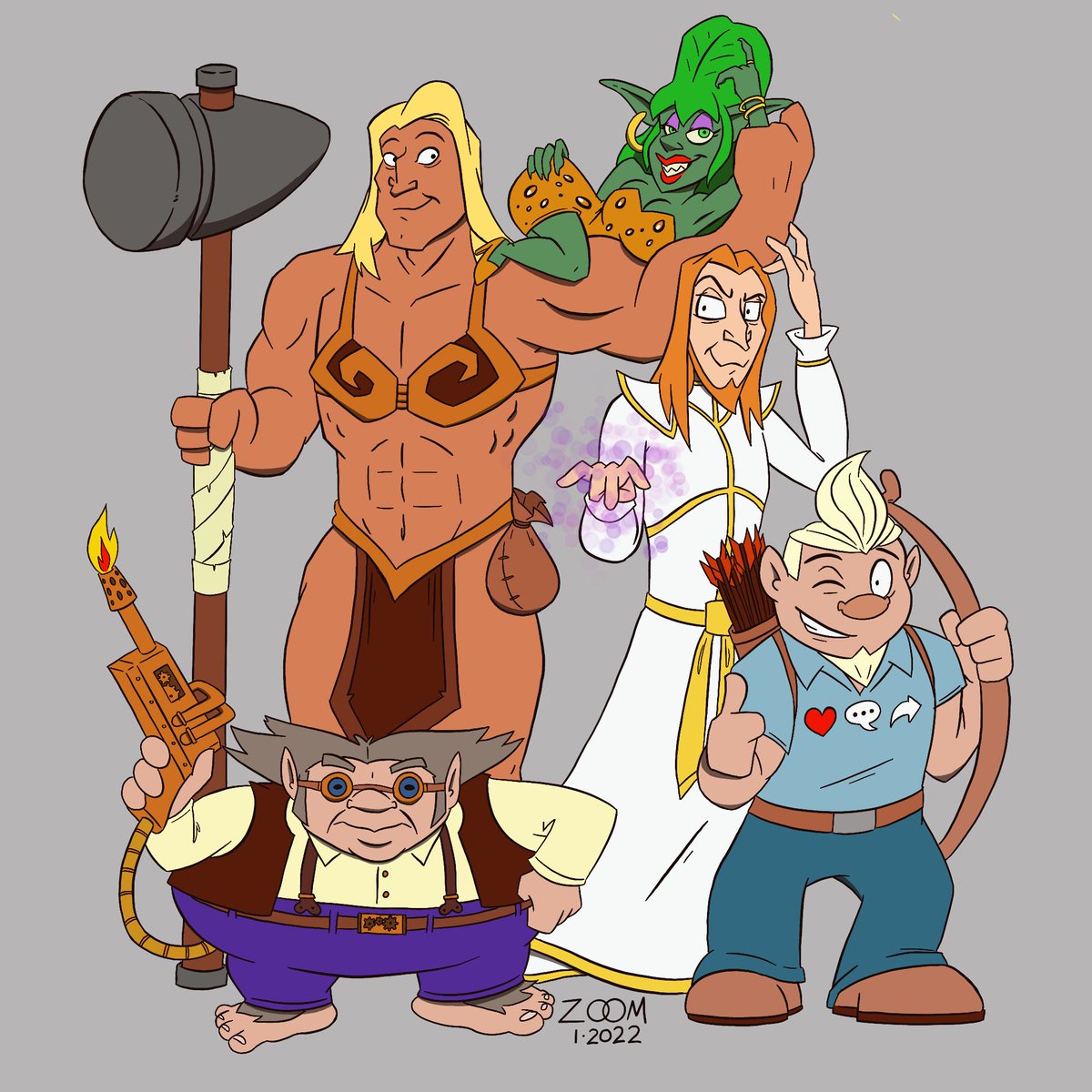 For no reason whatsoever, here’s the characters from @DnDPodcast campaign 2 prelude episode!

Happy campaign 2 episode 100 @thriftynerd @TimLanning @JenniferCheek @TheMikeBachmann @Nika_Howard @spudcam