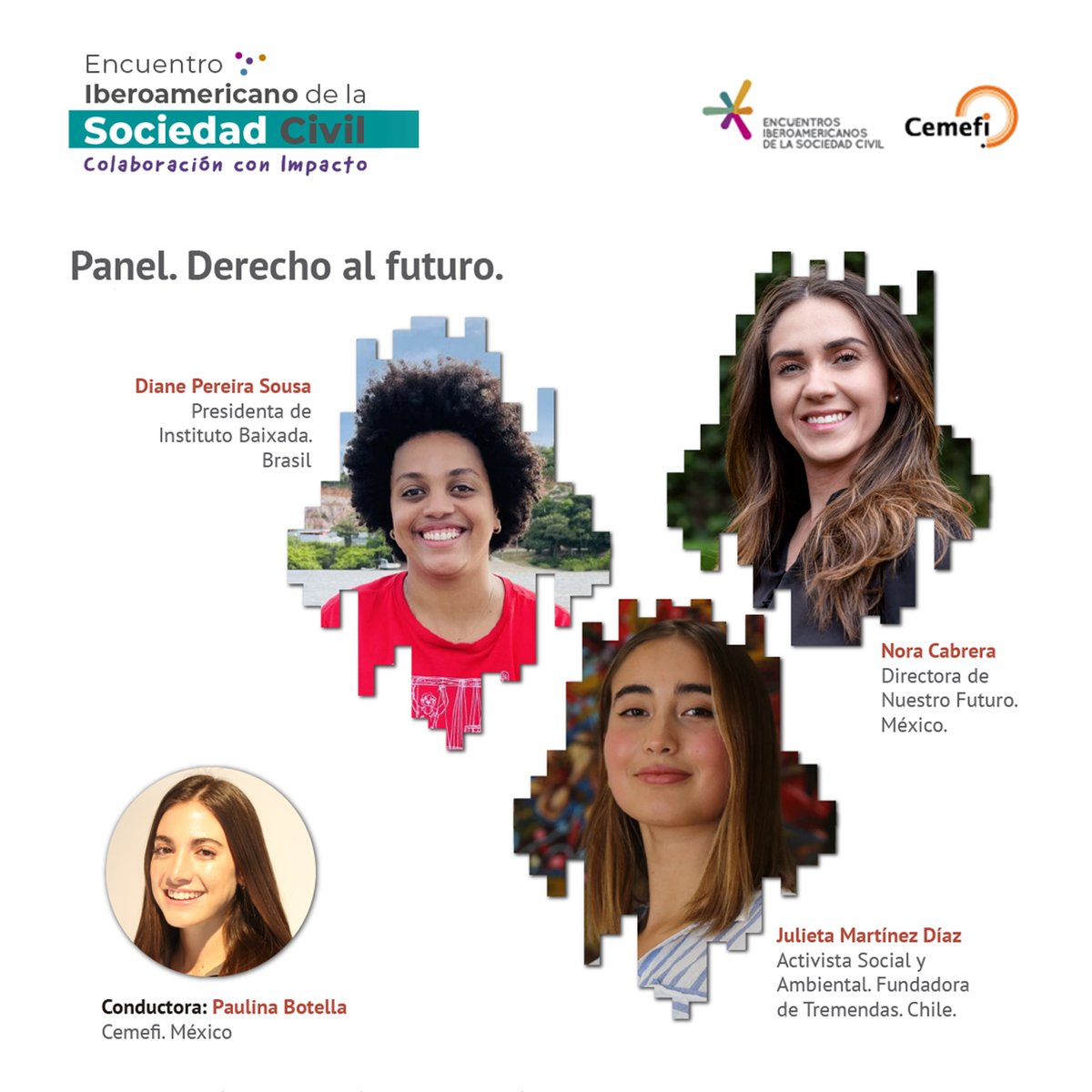 Cemefi's tweet photo. 🟣 En el pasado Encuentro Iberoamericano de la Sociedad Civil #EISC2024, reunimos a representantes de las juventudes de América en un panel denominado: #DerechoAlFuturo.
📺 Te invitamos a revivirlo: https://t.co/Do53Y1Grax https://t.co/EWNDjEJKth